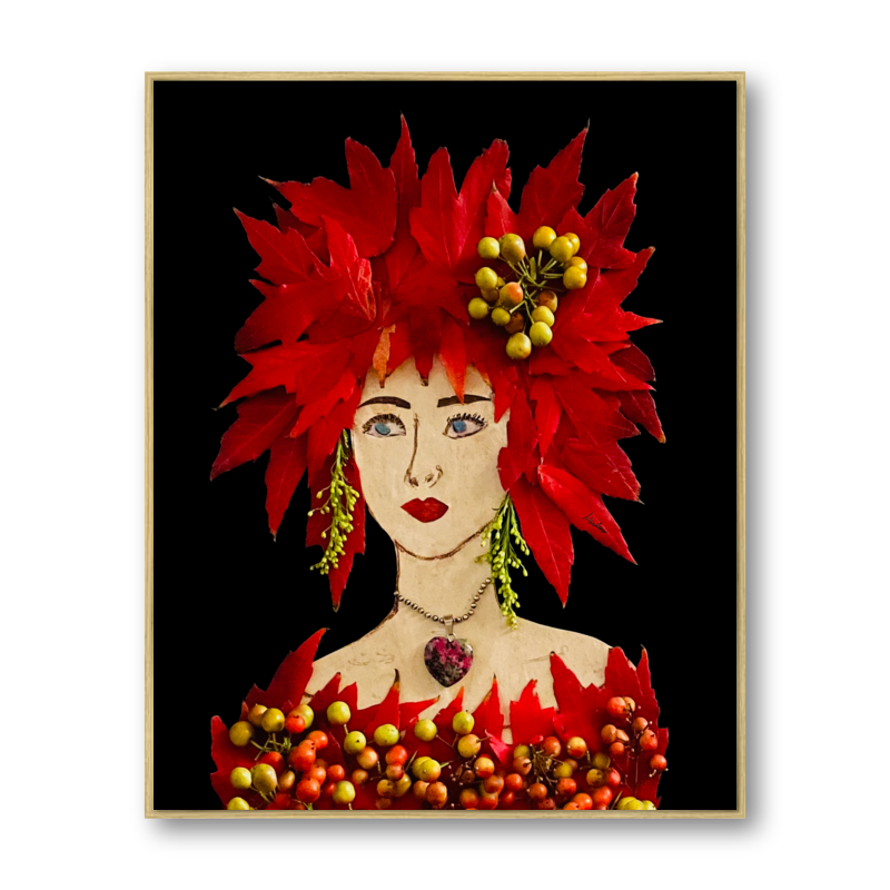 Maple Metal Print - Rectangle Gold