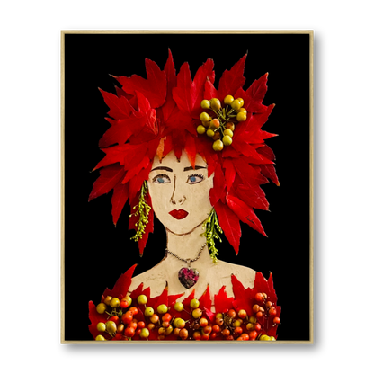 Maple Metal Print - Rectangle Gold