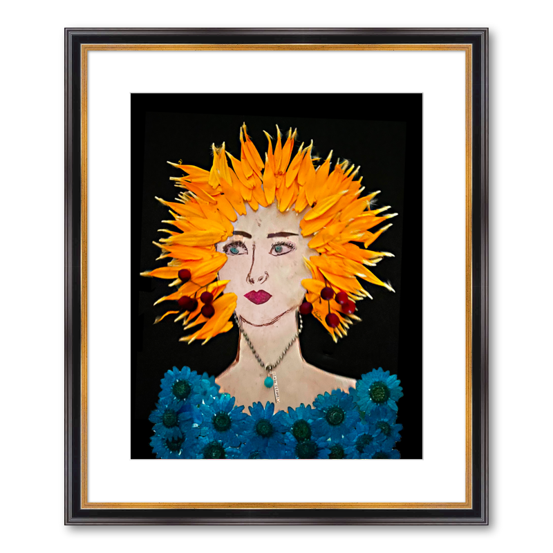 Marigold Fine Art Print - Rectangle Academie Frame
