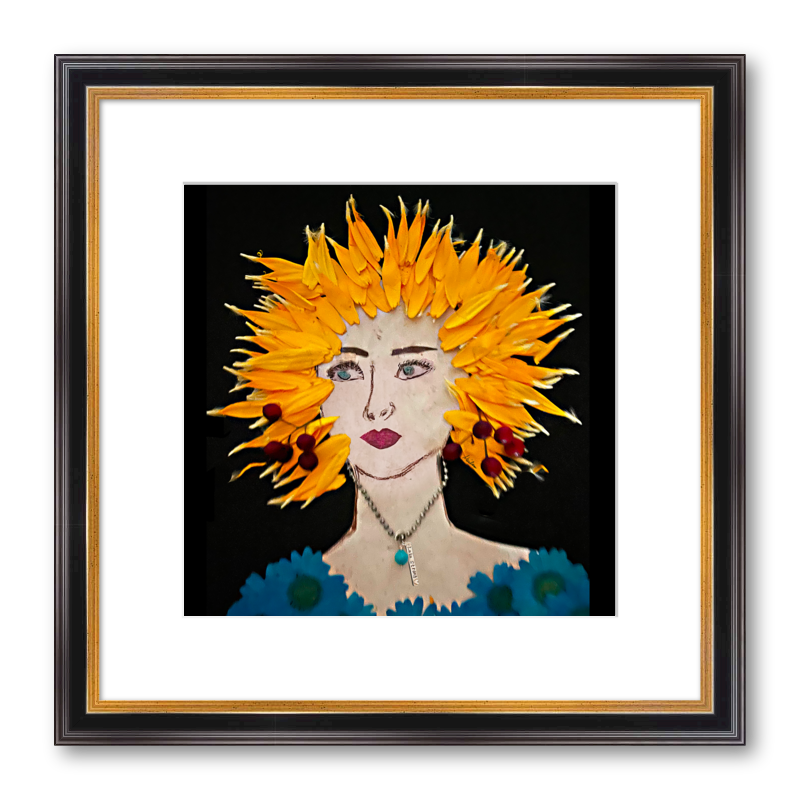 Marigold Fine Art Print - Square Academie Frame