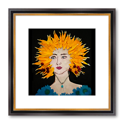 Marigold Fine Art Print - Square Academie Frame