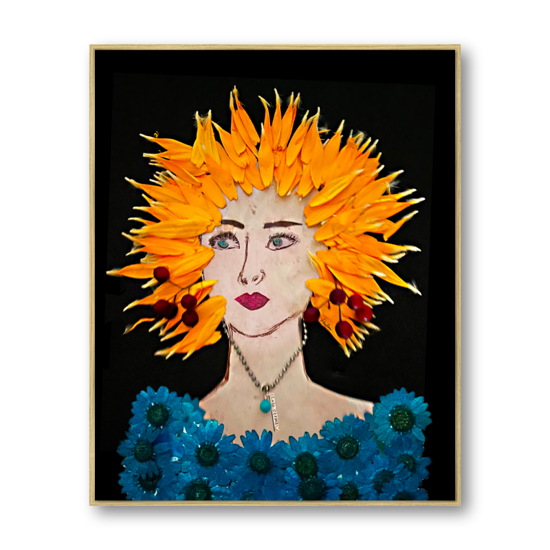 Marigold Metal Print - Rectangle Gold