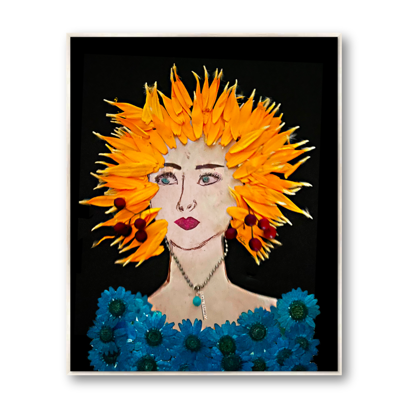 Marigold Metal Print - Rectangle Silver