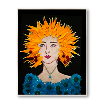 Marigold Metal Print - Rectangle Silver