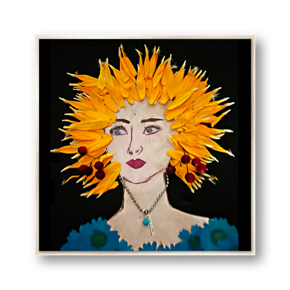 Marigold Metal Print - Square Silver