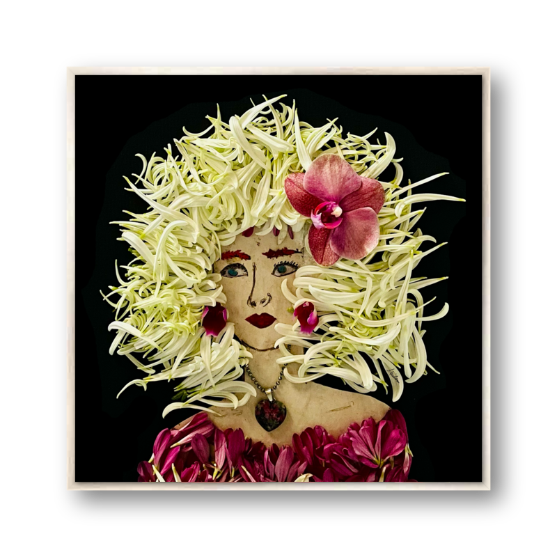 Marilyn Open Eyes Metal Print - Square Silver