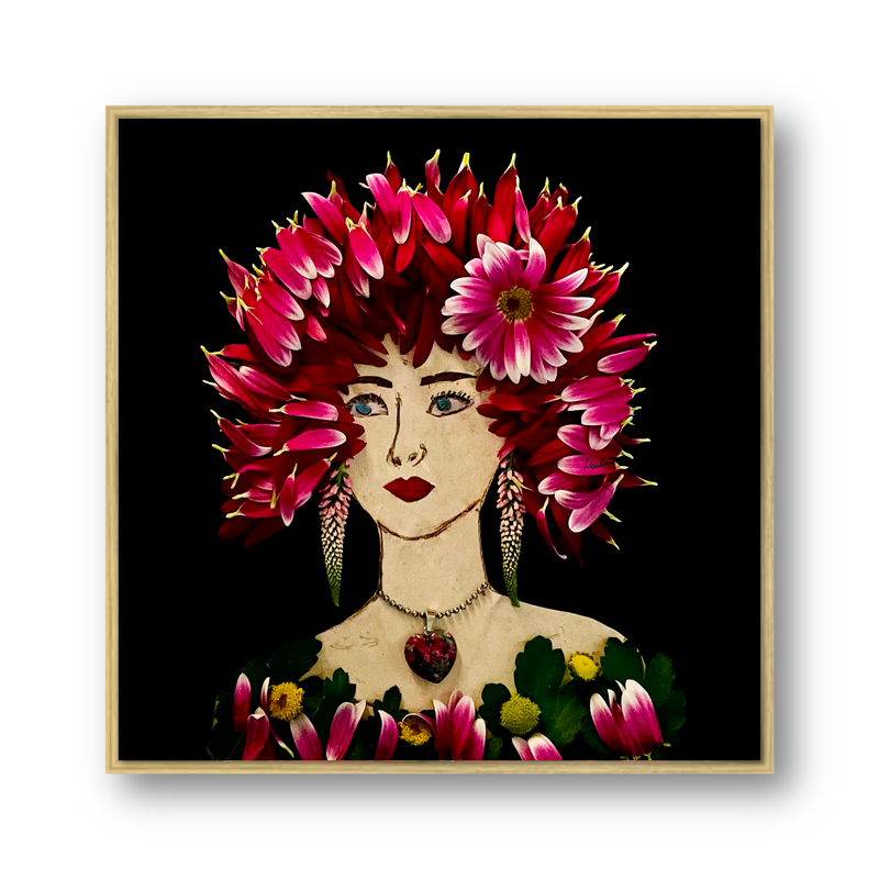 Mum Metal Print - Square Gold