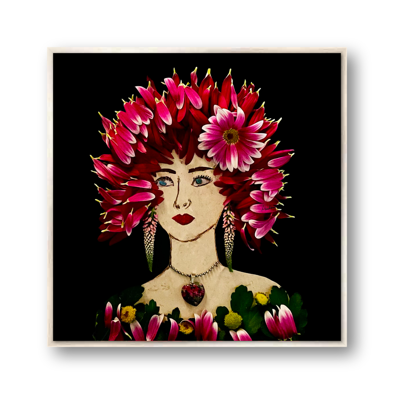 Mum Metal Print - Square Silver