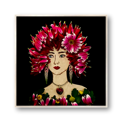 Mum Metal Print - Square Silver