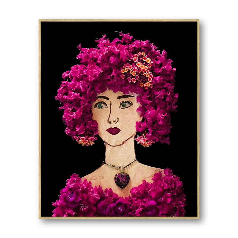 Myrtle Metal Print - Rectangle Gold