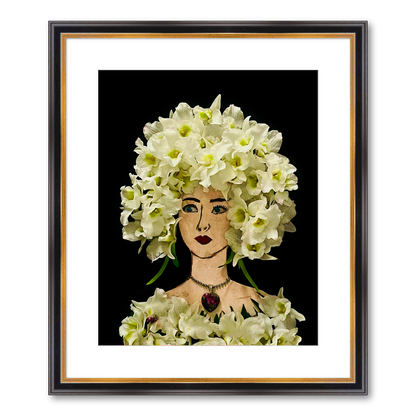 Orchid Fine Art Print - Rectangle Academie Frame