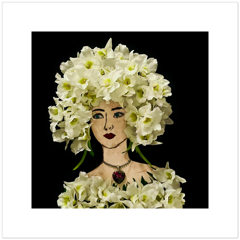 Orchid Fine Art Print - Square Unframed