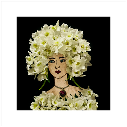 Orchid Fine Art Print - Square Unframed