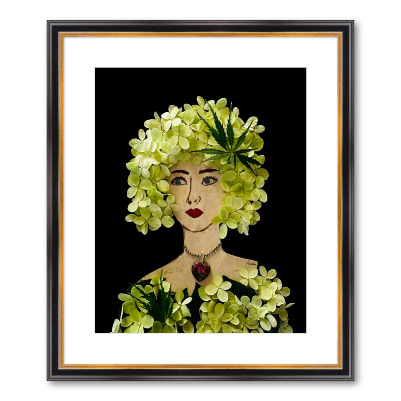Panicle Hydrangea Fine Art Print - Rectangle Academie Frame