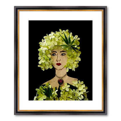 Panicle Hydrangea Fine Art Print - Rectangle Academie Frame