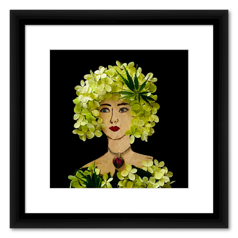 Panicle Hydrangea Fine Art Print - Square Italian Prime Frame