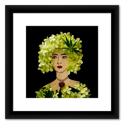 Panicle Hydrangea Fine Art Print - Square Italian Prime Frame