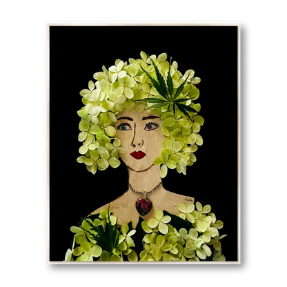 Panicle Hydrangea Metal Print - Rectangle Silver