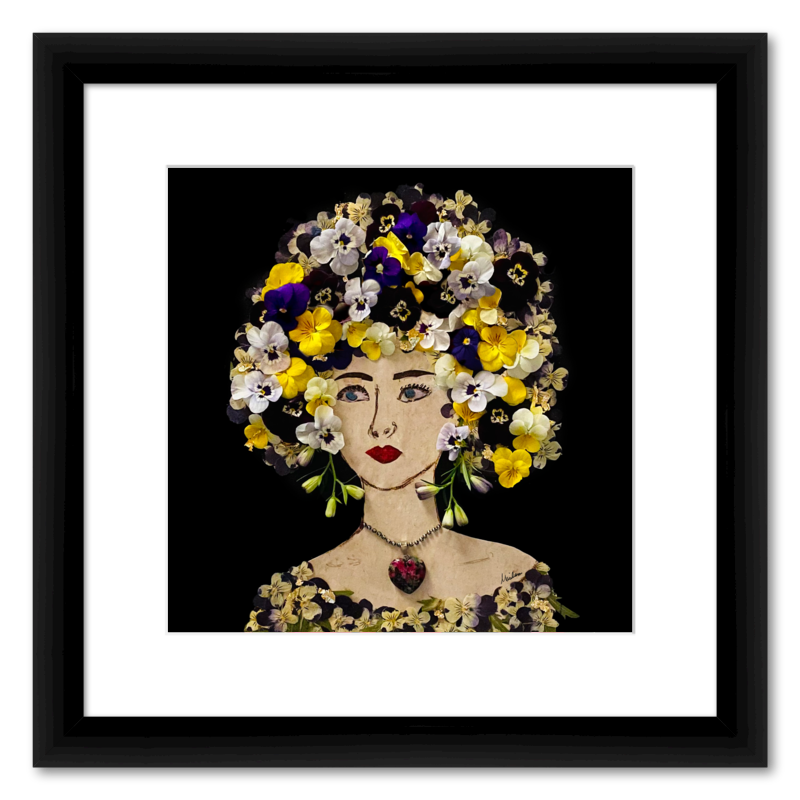 Pansy Fine Art Print - Square Italian Prime Frame