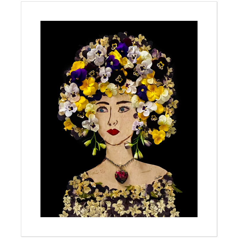 Pansy Fine Art Print - Rectangle Unframed
