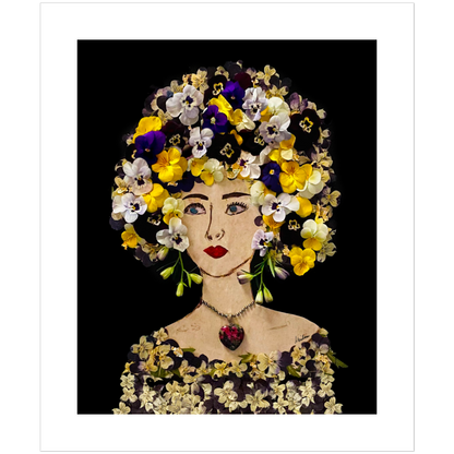 Pansy Fine Art Print - Rectangle Unframed