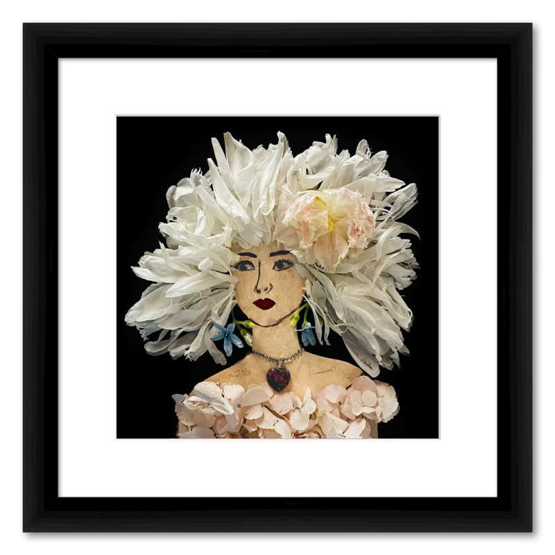 Peony Fine Art Print - Square Italian Prime Frame