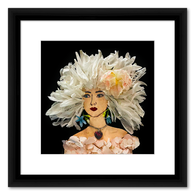 Peony Fine Art Print - Square Italian Prime Frame