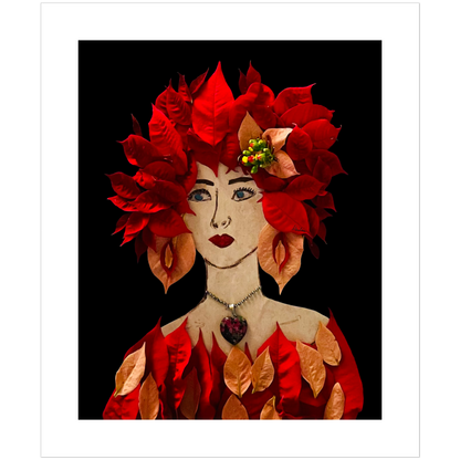 Poinsettia Fine Art Print - Rectangle Unframed