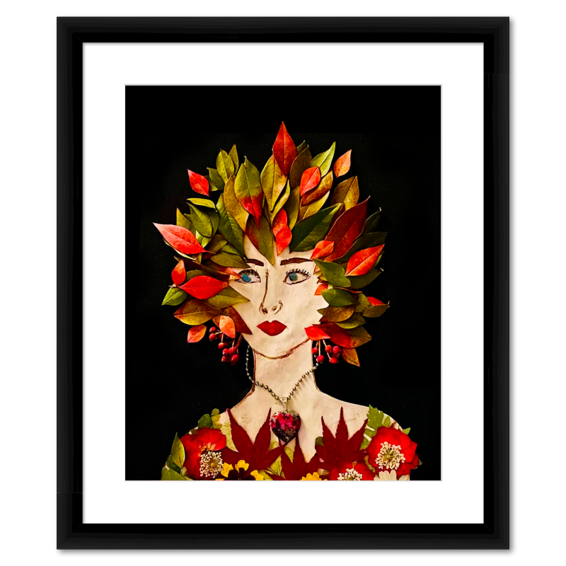 Red Nandina Fine Art Print - Rectangle Italian Prime Frame