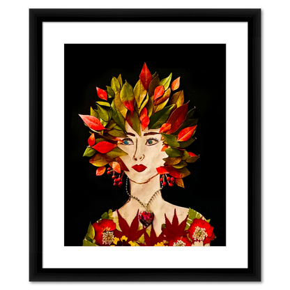 Red Nandina Fine Art Print - Rectangle Italian Prime Frame