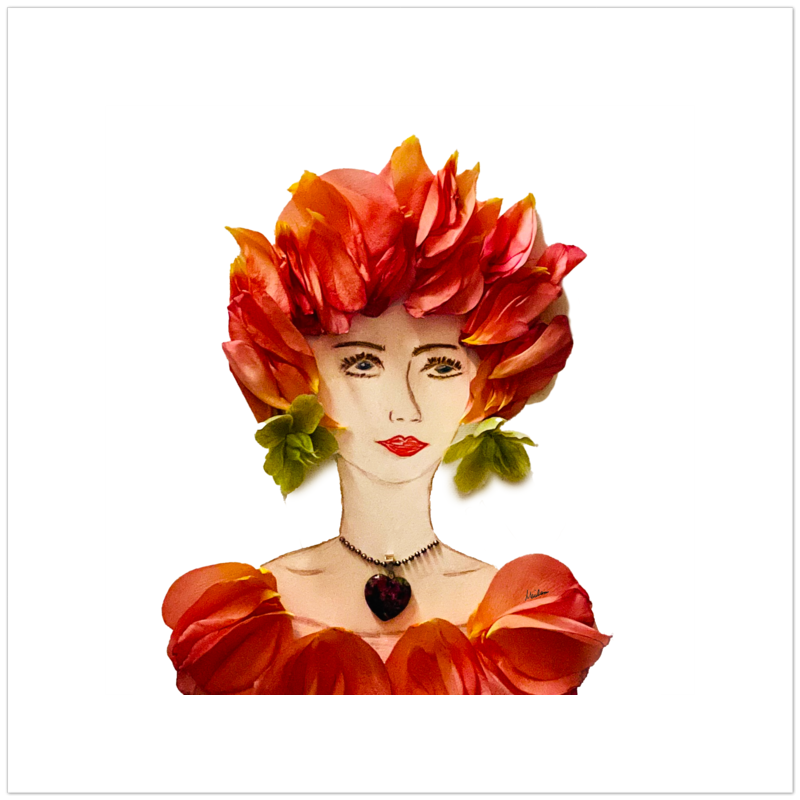 Rosa Fine Art Print - Square Unframed