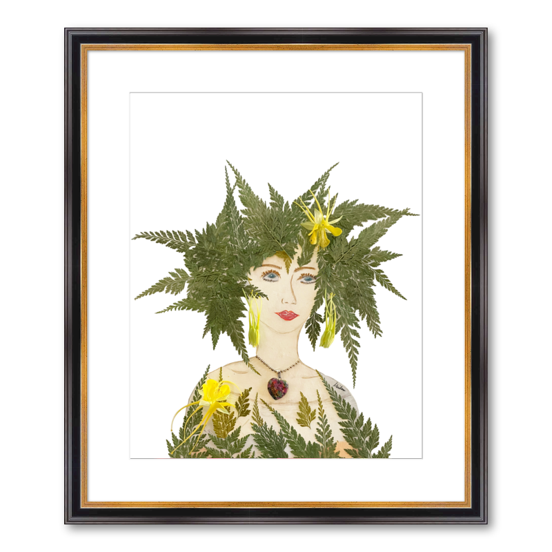 Royal Fern Fine Art Print - Rectangle Academie Frame
