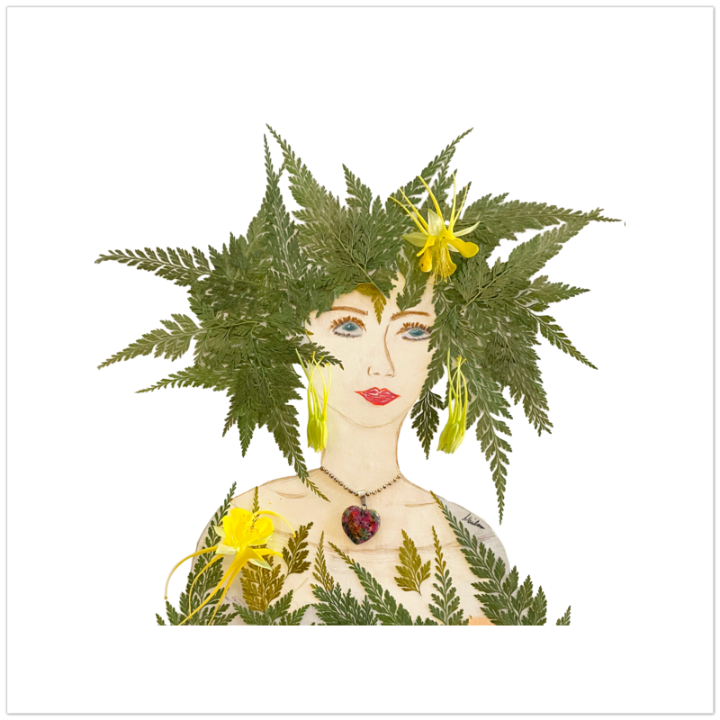 Royal Fern Fine Art Print - Square Unframed