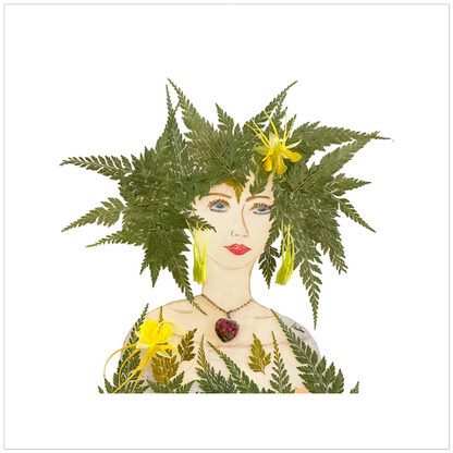 Royal Fern Fine Art Print - Square Unframed