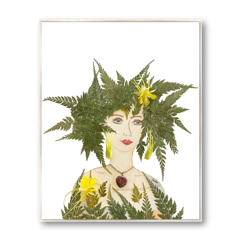 Royal Fern Metal Print - Rectangle Silver