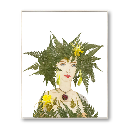 Royal Fern Metal Print - Rectangle Silver