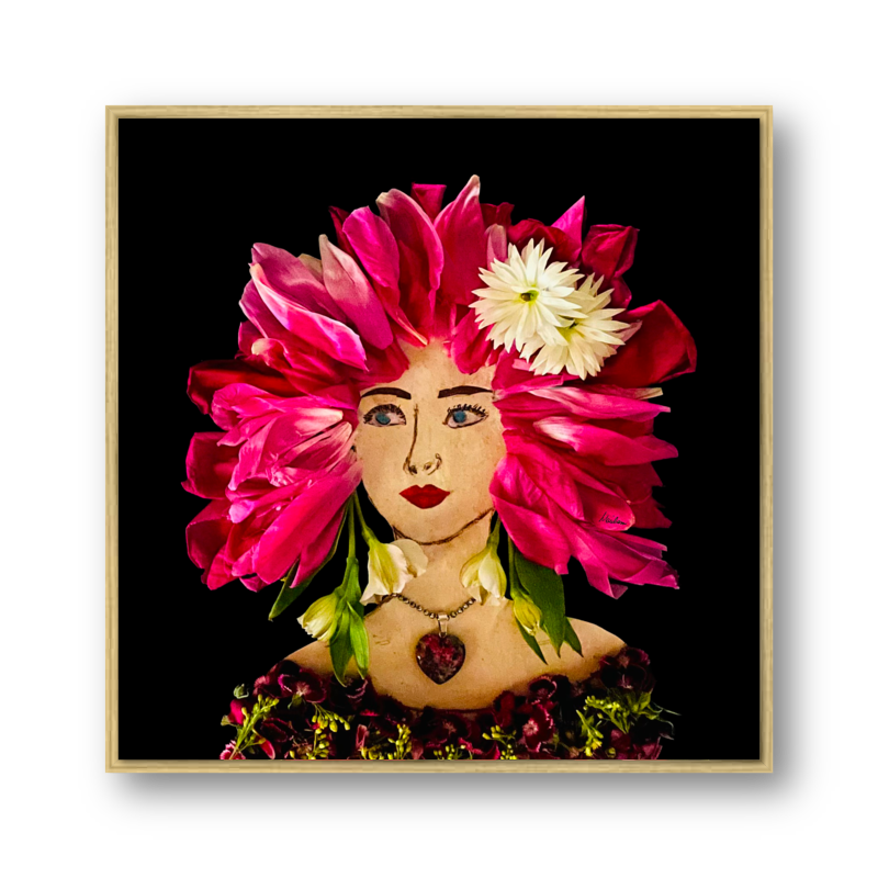 Sooner Garden Metal Print - Square Gold