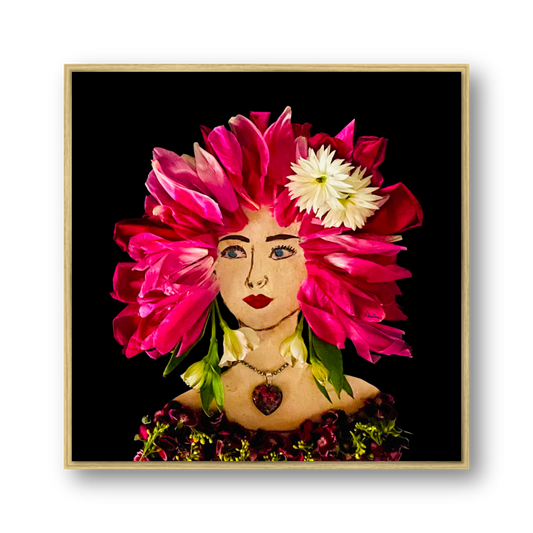 Sooner Garden Metal Print - Square Gold