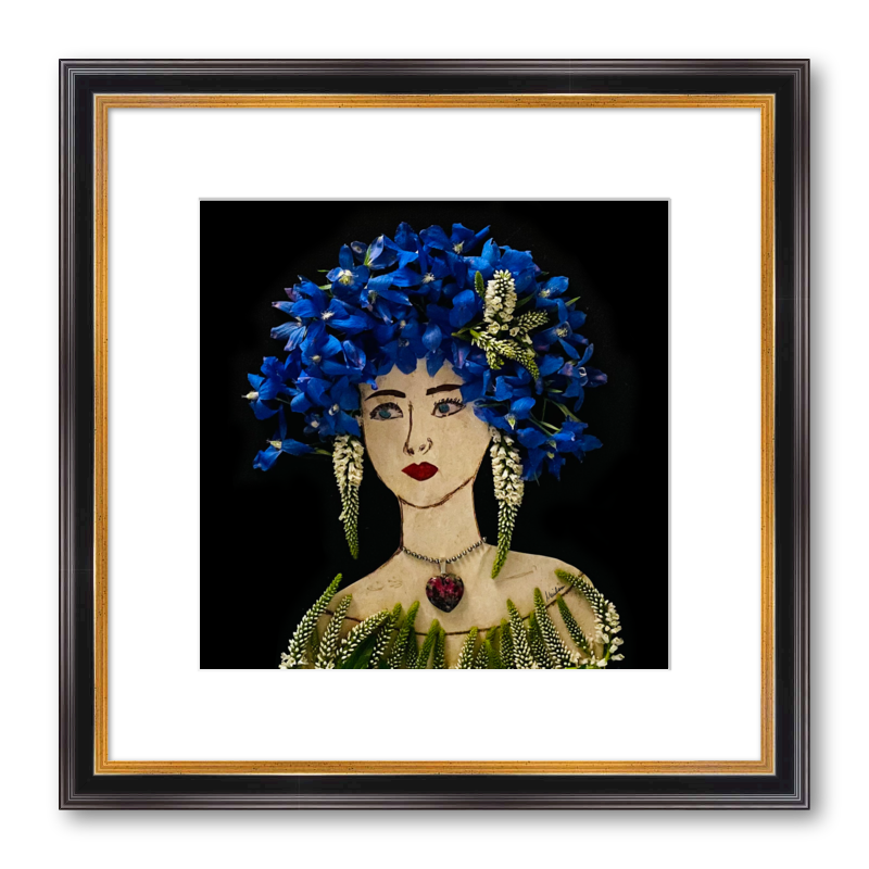 Speedwell Fine Art Print - Square Academie Frame
