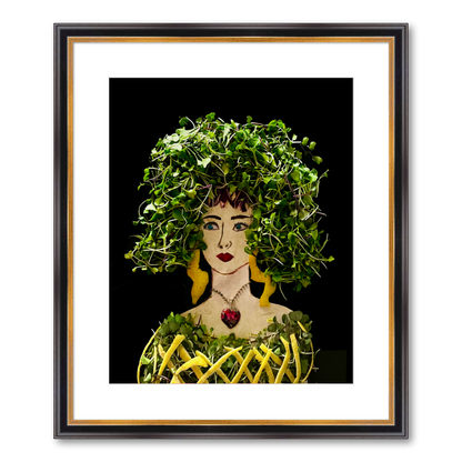 Sprouts with a Twist Fine Art Print - Rectangle Academie Frame