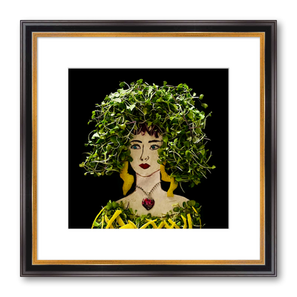 Sprouts with a Twist Fine Art Print - Square Academie Frame