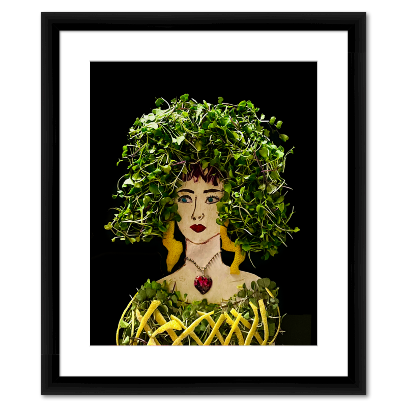 Sprouts with a Twist Fine Art Print - Rectangle Italian Prime Frame