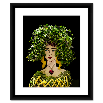 Sprouts with a Twist Fine Art Print - Rectangle Italian Prime Frame