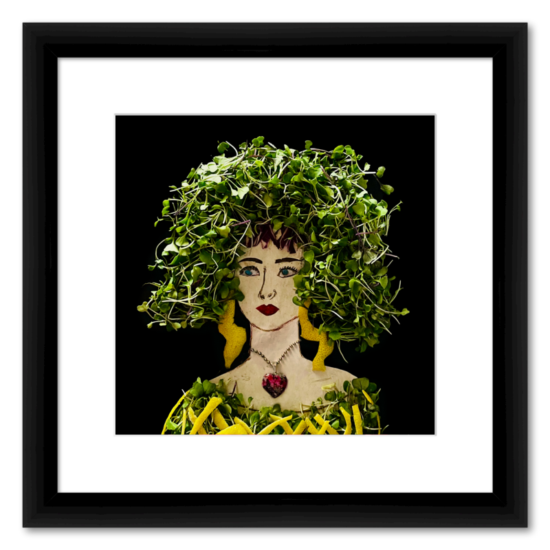 Sprouts with a Twist Fine Art Print - Square Italian Prime Frame