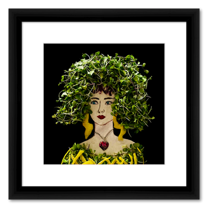 Sprouts with a Twist Fine Art Print - Square Italian Prime Frame