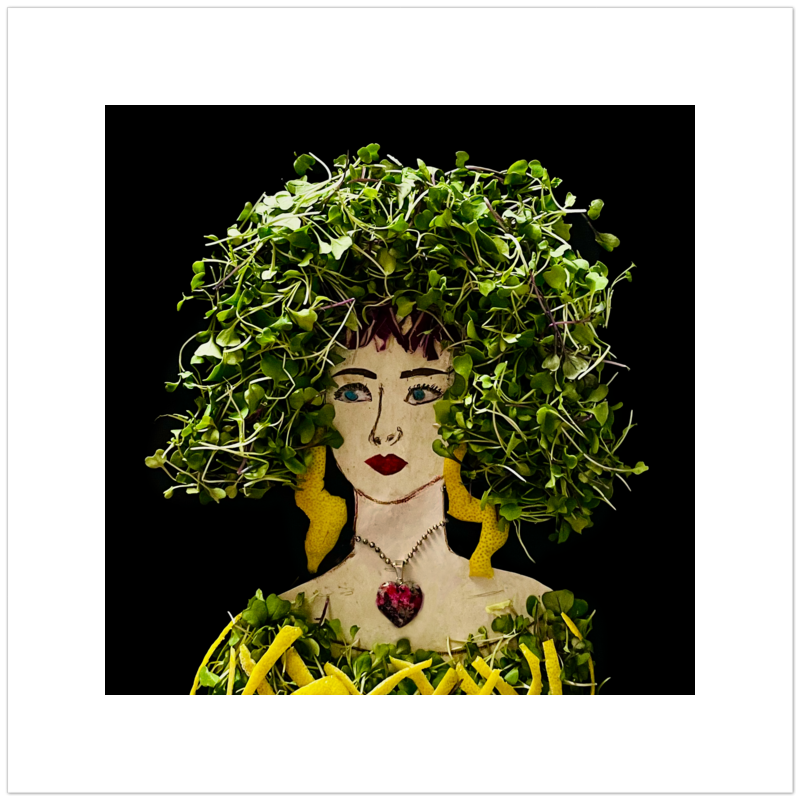 Sprouts with a Twist Fine Art Print - Square Unframed