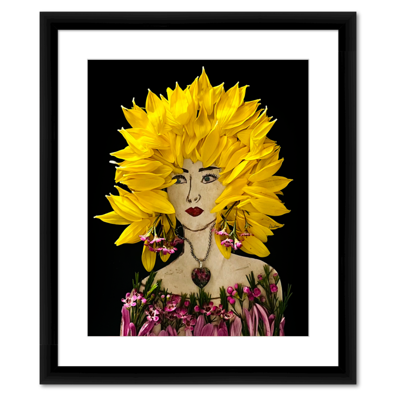 Sunflower Fine Art Print - Rectangle Italian Prime Frame