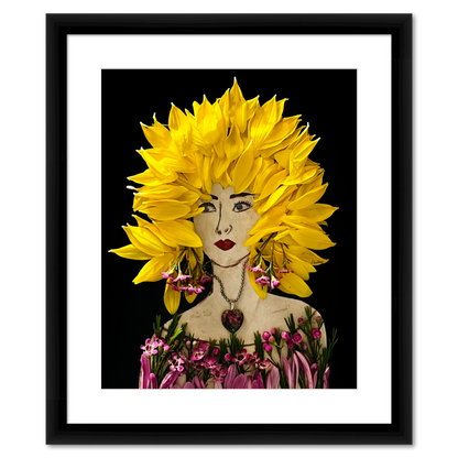 Sunflower Fine Art Print - Rectangle Italian Prime Frame