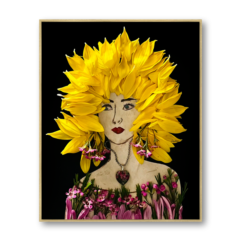 Sunflower Metal Print - Rectangle Gold