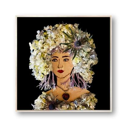 Thistle Metal Print - Square Silver